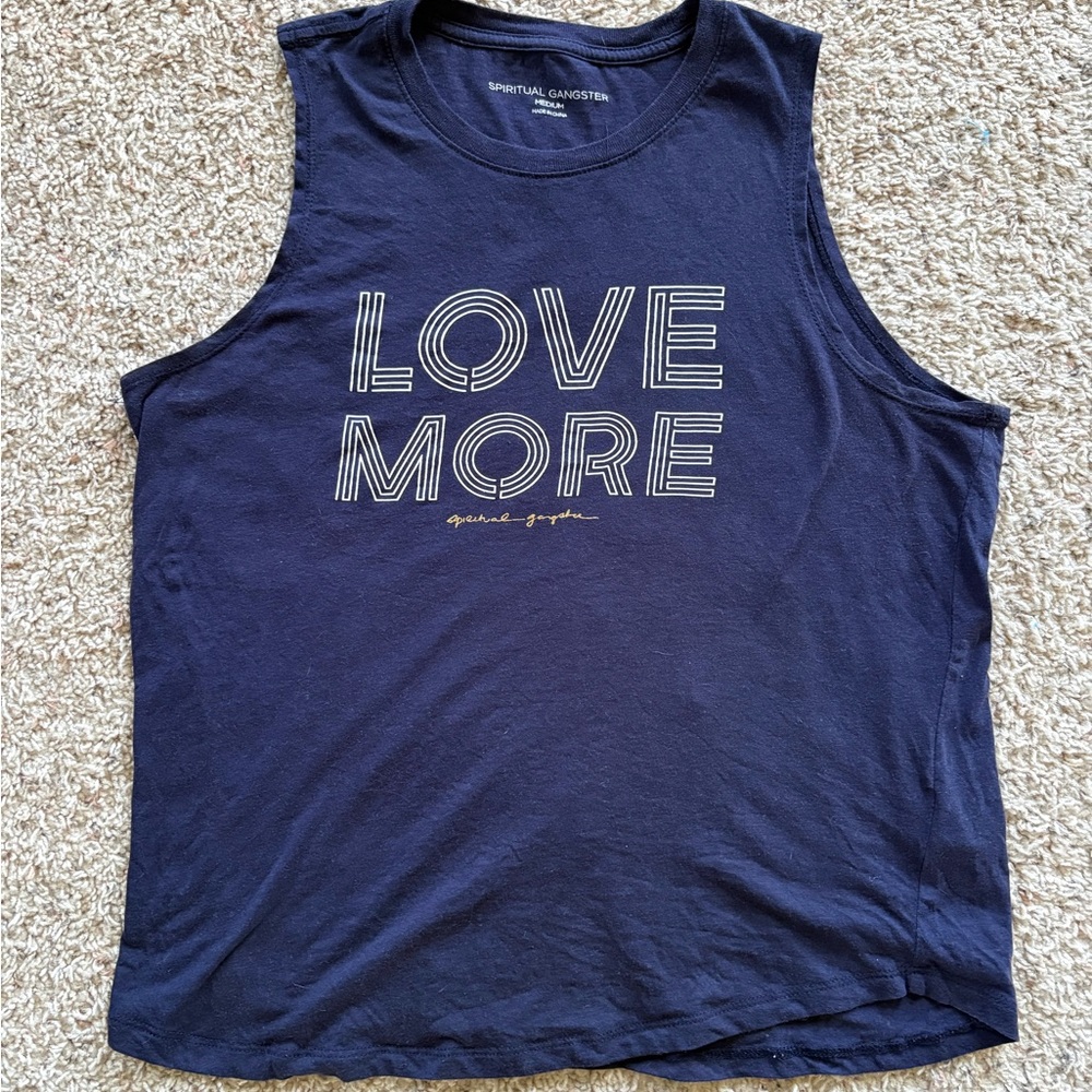 Spiritual Gangster Navy Tank Top